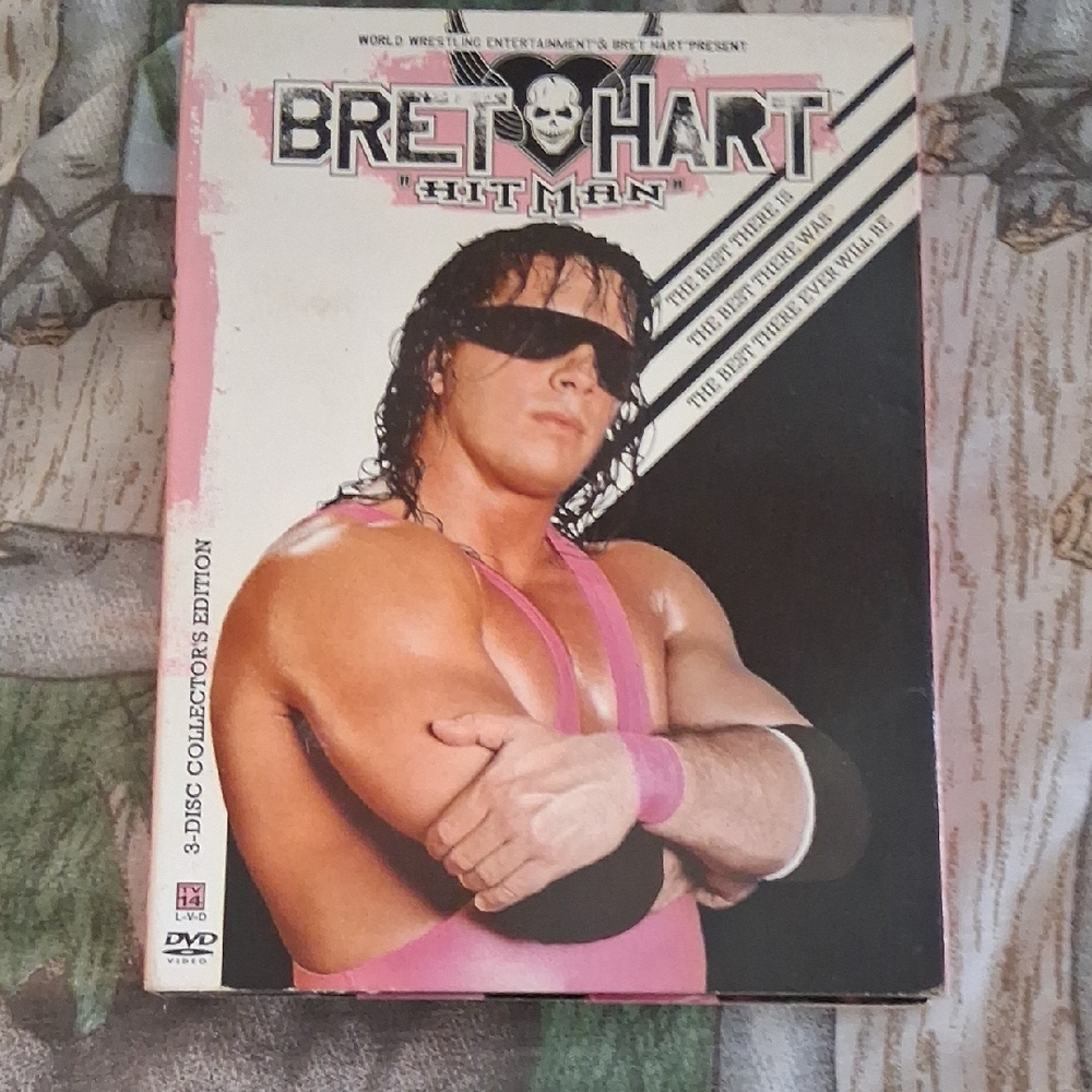 WWE Bret Hart Hitman DVD Set - Pink and Black